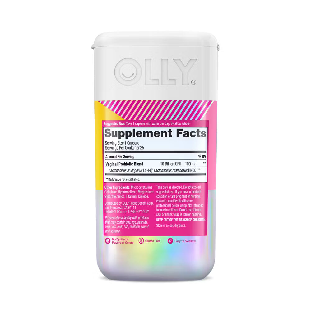 OLLY Happy Hoo-Ha Probiotic Capsules for Women - 25ct