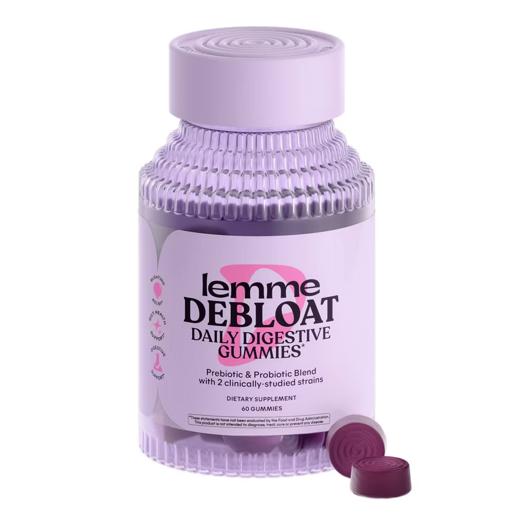 Lemme DeBloat Daily Digestive Probiotic Gummies - 60ct