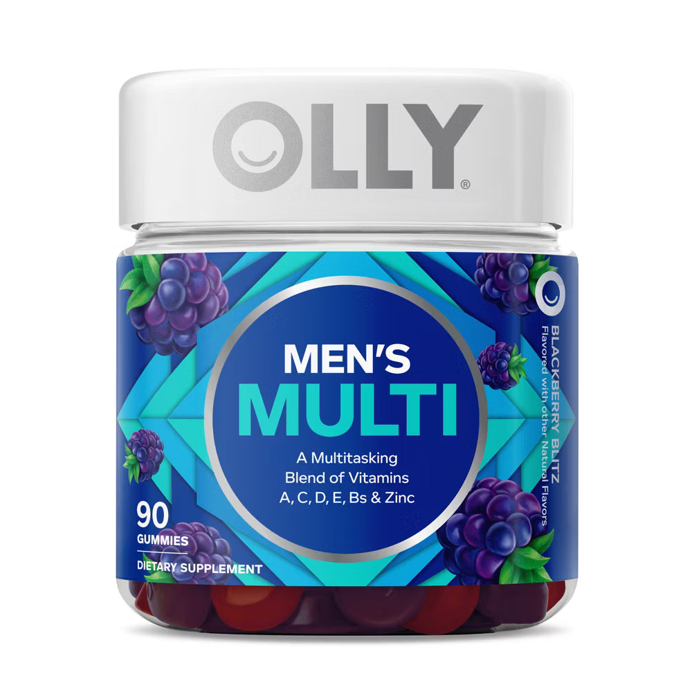 OLLY Men's Multivitamin Gummies - Blackberry Blitz - 90ct