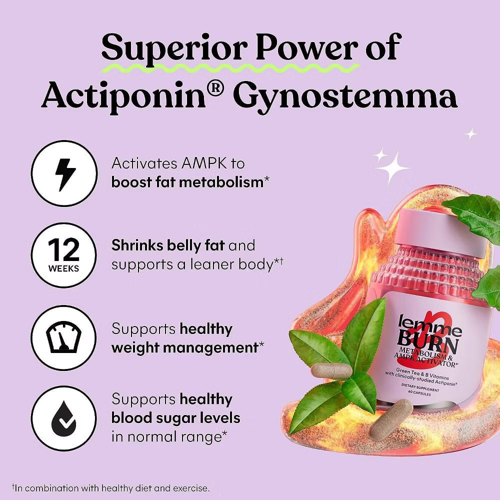 Lemme Burn Metabolism & Fat Burning Capsules - 60ct
