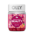 OLLY Undeniable Beauty Hair, Skin & Nails Gummies - Grapefruit Glam - 60ct