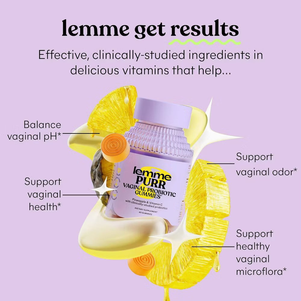 Lemme Purr Vaginal Probiotic Gummies - 60ct