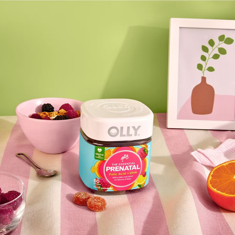 OLLY Essential Prenatal Multivitamin Gummies - Sweet Citrus - 60ct