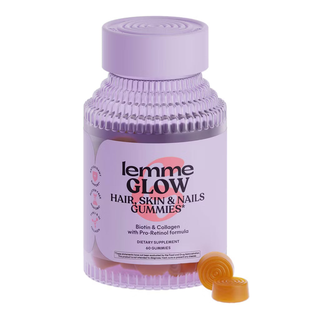 Lemme Glow Collagen Hair, Skin & Nails Gummies - 60ct