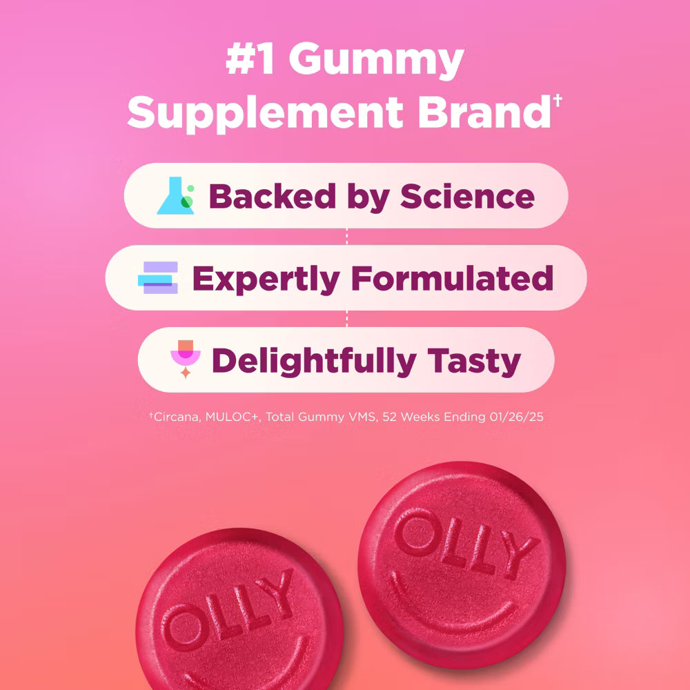 OLLY Women's Multivitamin Gummies - Berry - 90ct