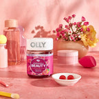 OLLY Undeniable Beauty Hair, Skin & Nails Gummies - Grapefruit Glam - 60ct