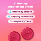 OLLY Undeniable Beauty Hair, Skin & Nails Gummies - Grapefruit Glam - 60ct