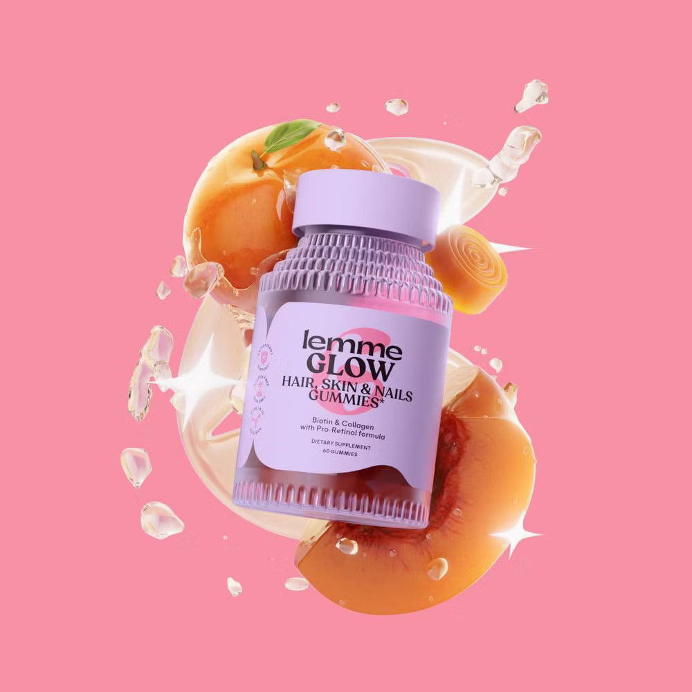 Lemme Glow Collagen Hair, Skin & Nails Gummies - 60ct