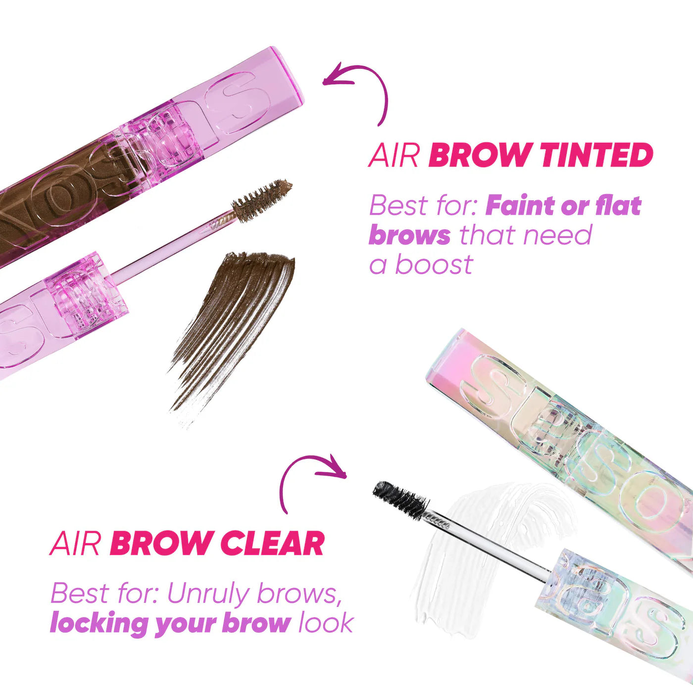 Air Brow Clear + Clean Lifting Treatment Eyebrow Gel with Lamination Effect-kosas
