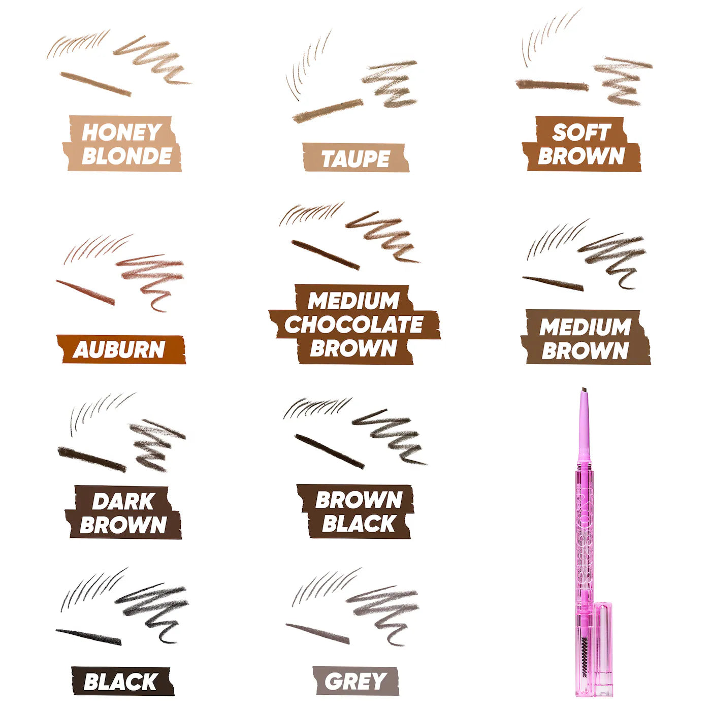 Brow Pop Dual-Action Filling and Shaping Easy Eyebrow Pencil-Kosas