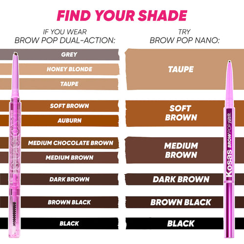 Brow Pop Nano Ultra-Fine Detailing + Feathering Eyebrow Pencil-kosas