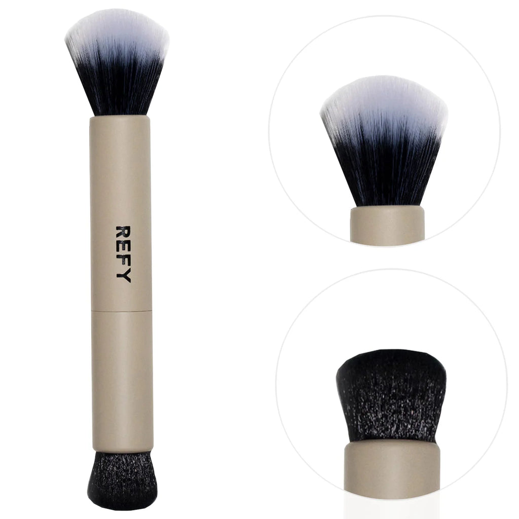 Duo Face Brush - Double-Ended Makeup Brush - REFY Beauty