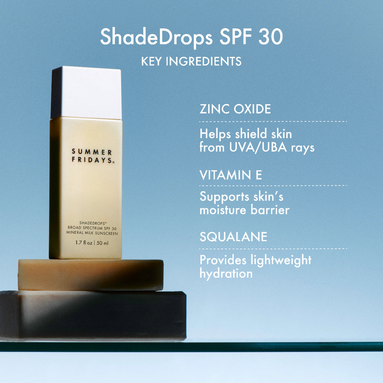 ShadeDrops Mineral Milk Sunscreen SPF 30-Summer Fridays