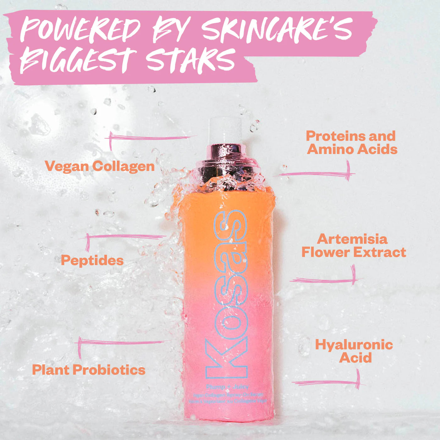 Plump + Juicy Vegan Collagen + Probiotic Spray-On Serum-kosas