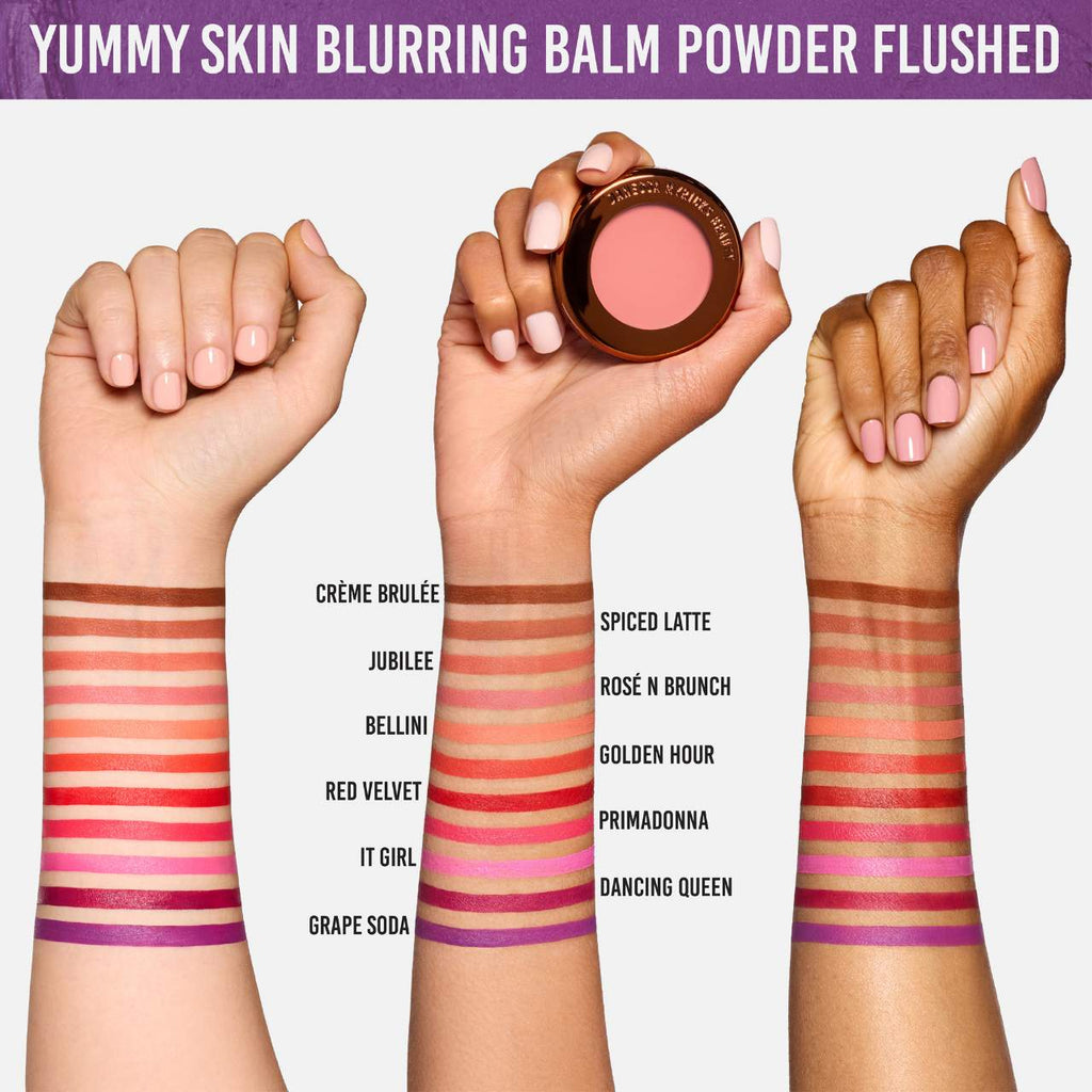 Yummy Skin Blurring Balm Powder Flushed - Matte Color for Cheek & Lip - Danessa Myricks Beauty