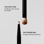 Brush No. 2 Double Sided Eyeshadow Brush-Merit