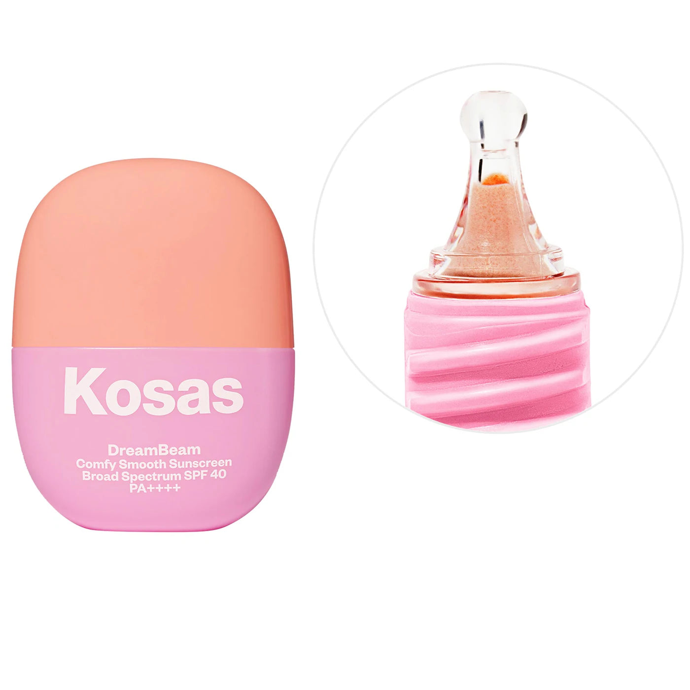 Mini DreamBeam Silicone-Free Mineral Sunscreen SPF 40 with Ceramides and Peptides-Kosas