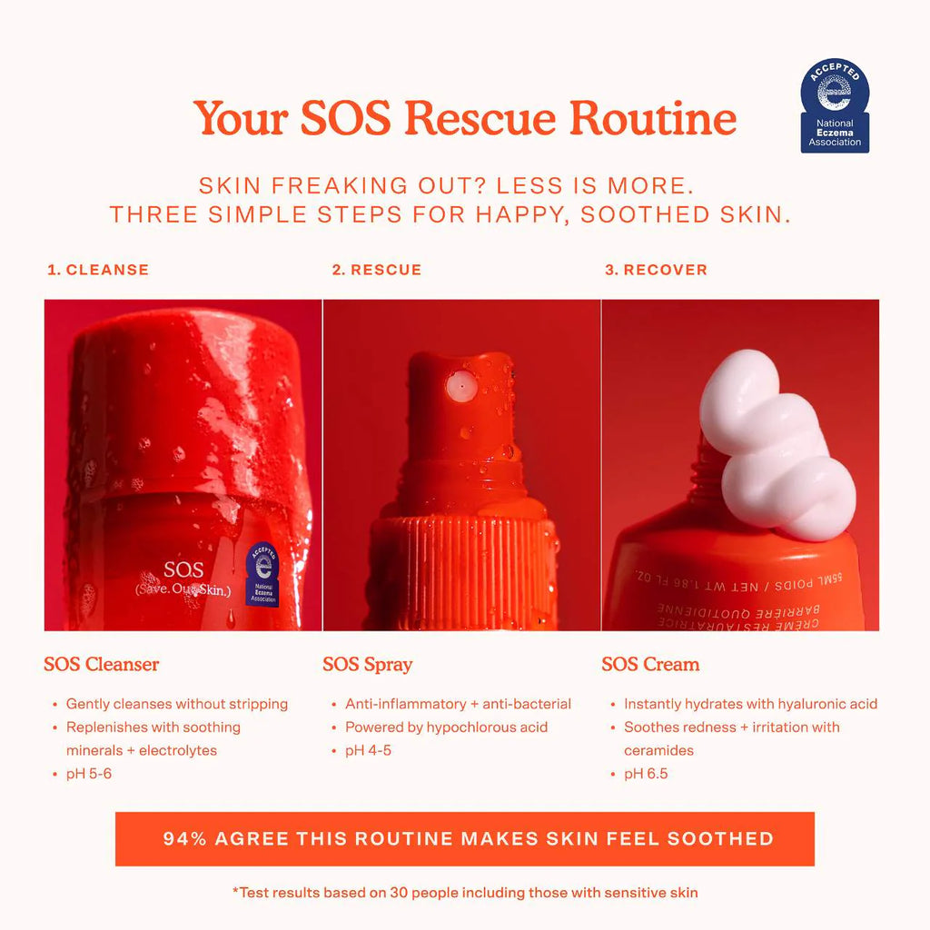 SOS Gentle Hydrating Gel Cleanser + Makeup Remover -Tower 28