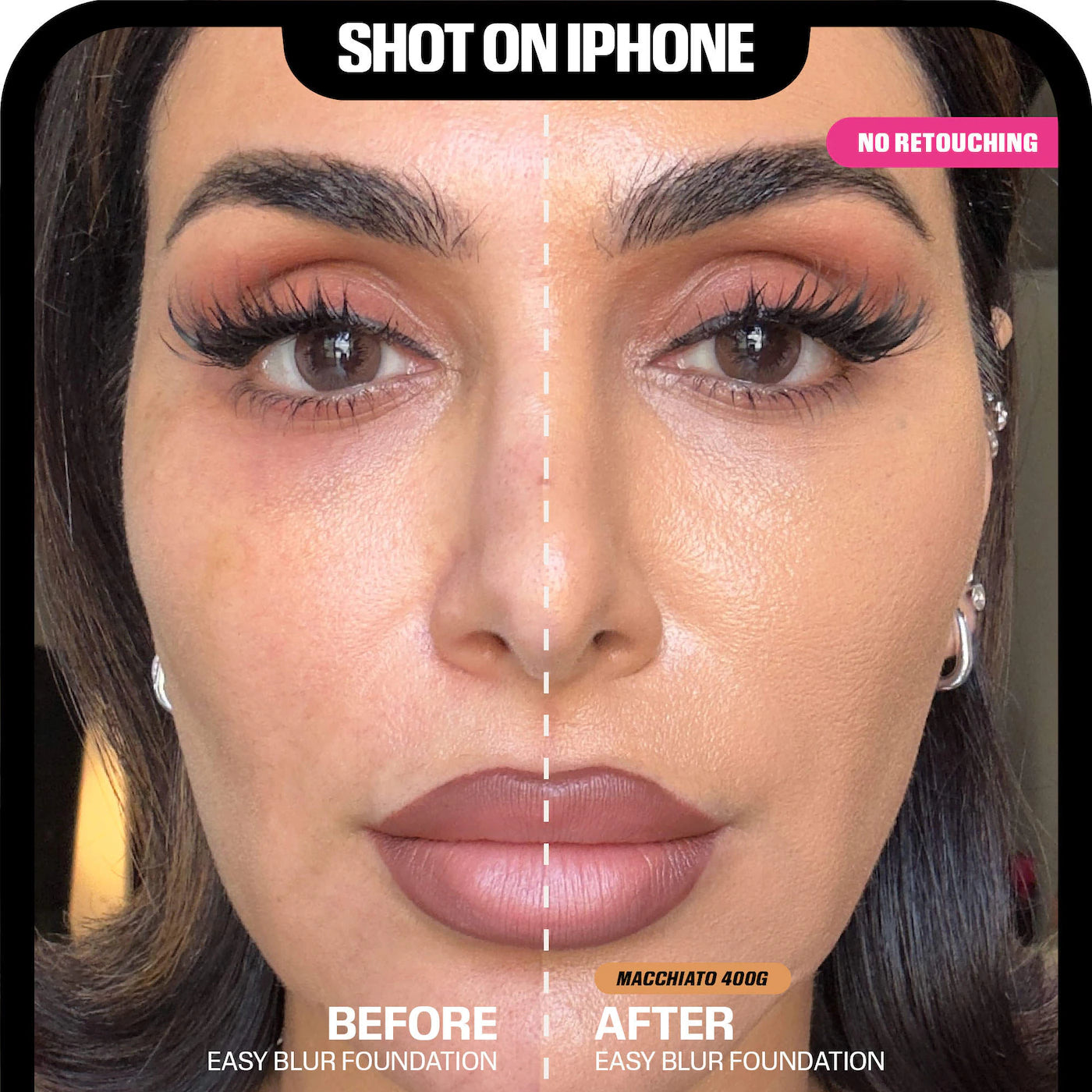 Easy Blur Natural Airbrush Foundation with Niacinamide-Huda Beauty