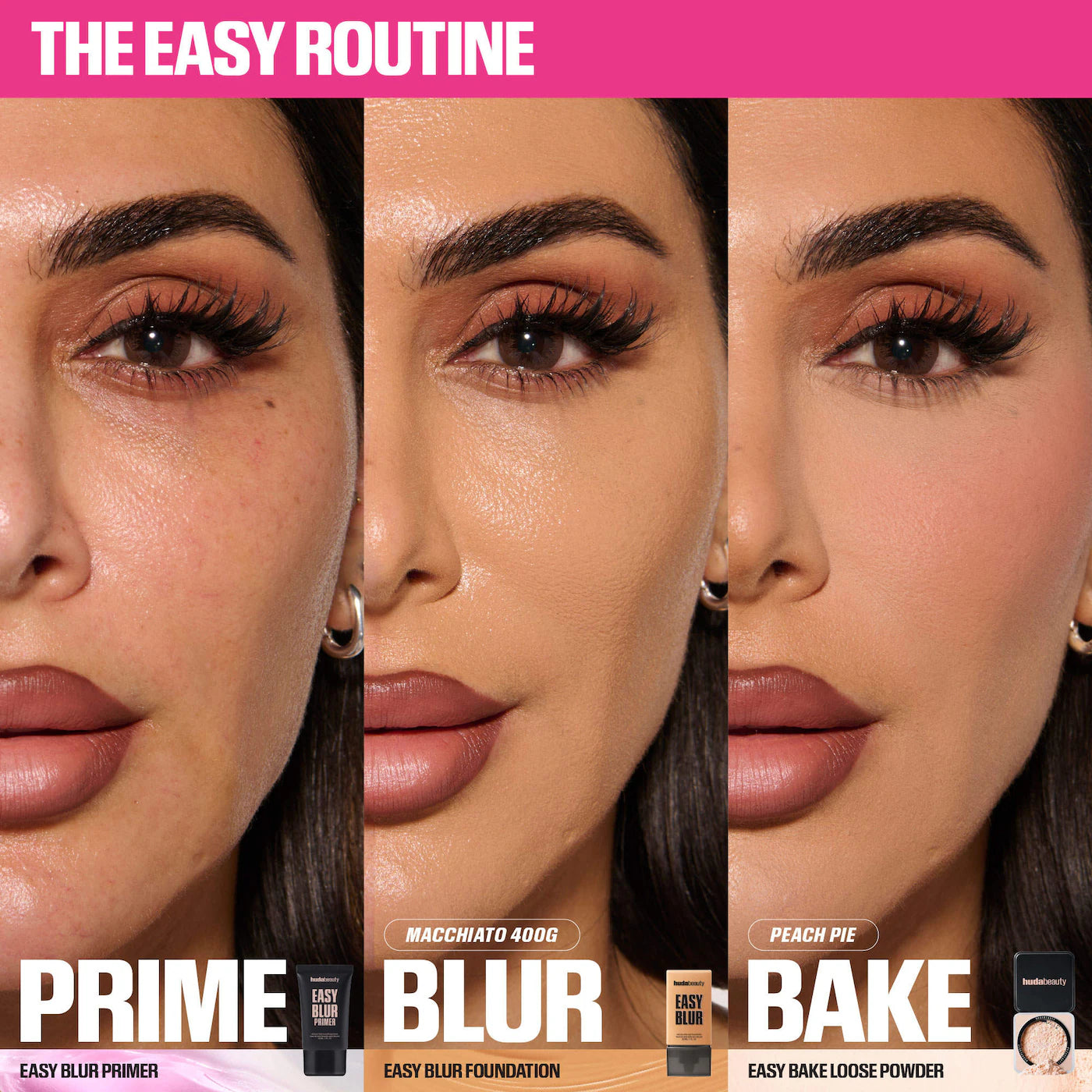 Easy Blur Natural Airbrush Foundation with Niacinamide-Huda Beauty