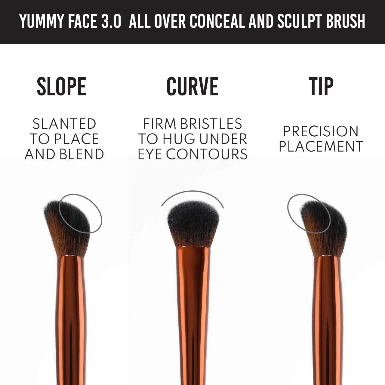 Yummy Face 3.0 Conceal & Sculpt Brush - Danessa Myricks Beauty