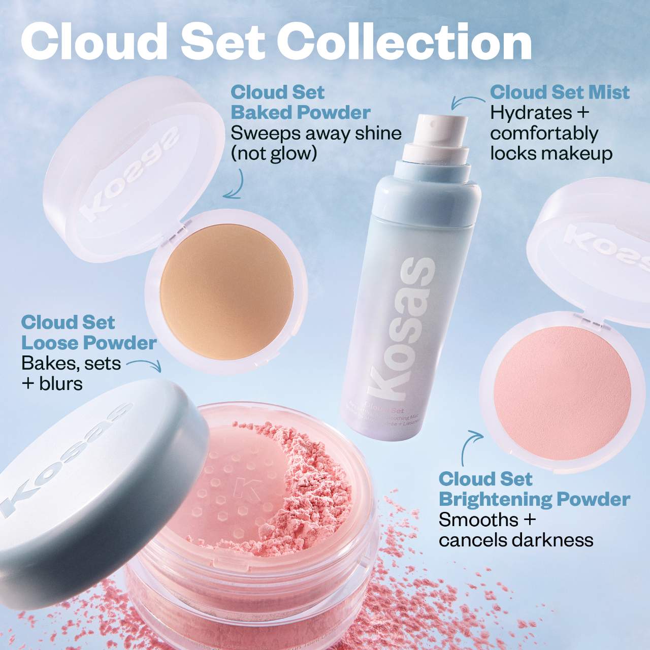 Cloud Set Airy Setting Spray + Smoothing Mist-kosas