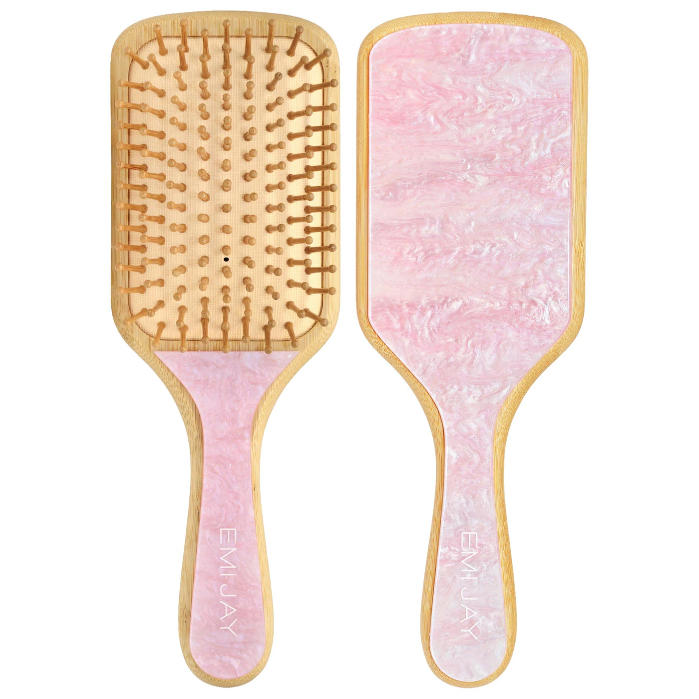 Bamboo Paddle Hair Brush in Pink Sugar-Emi Jay