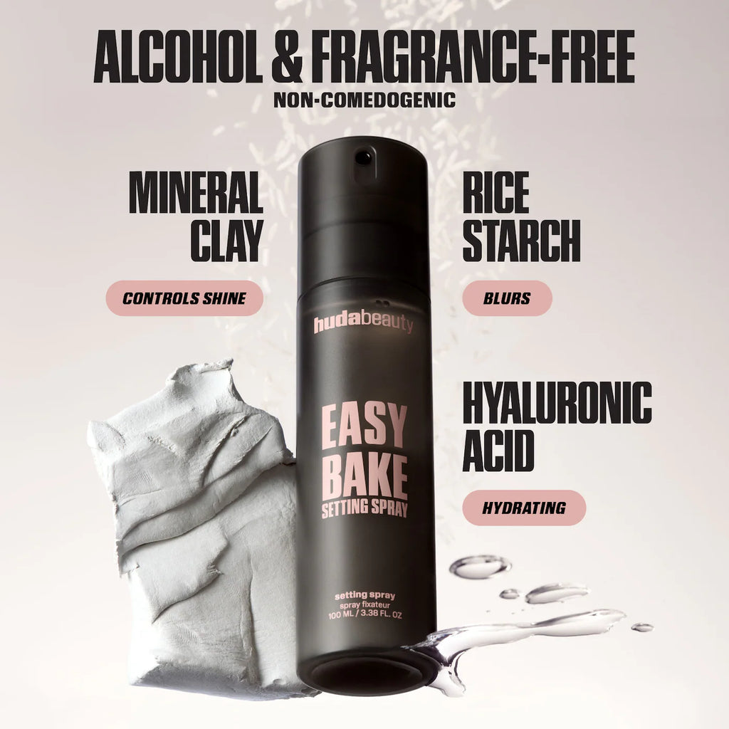 Easy Bake Blurring Setting Spray with 16-Hour Wear-Huda Beauty