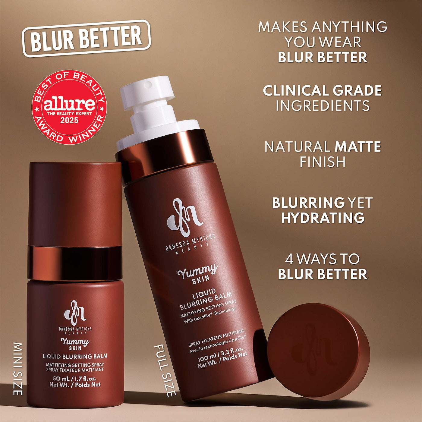 Yummy Skin Liquid Blurring Balm Mattifying Setting Spray - Danessa Myricks Beauty