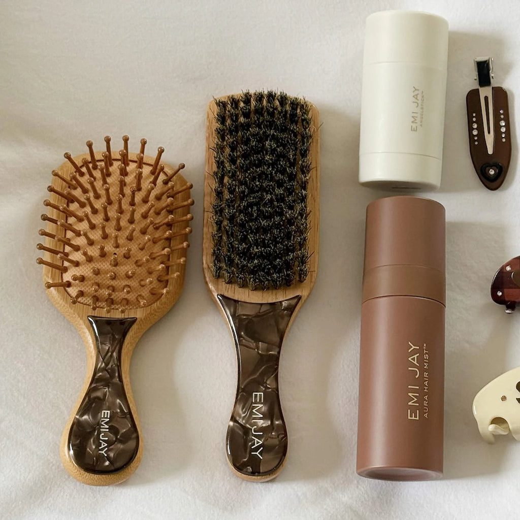 Mini Paddle Hair Brush in Toasted Sugar-Emi Jay