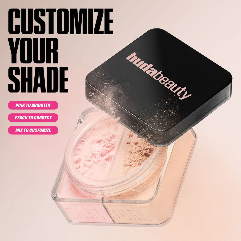 Easy Bake Loose Powder Brightening + Correcting Duo-Huda Beauty