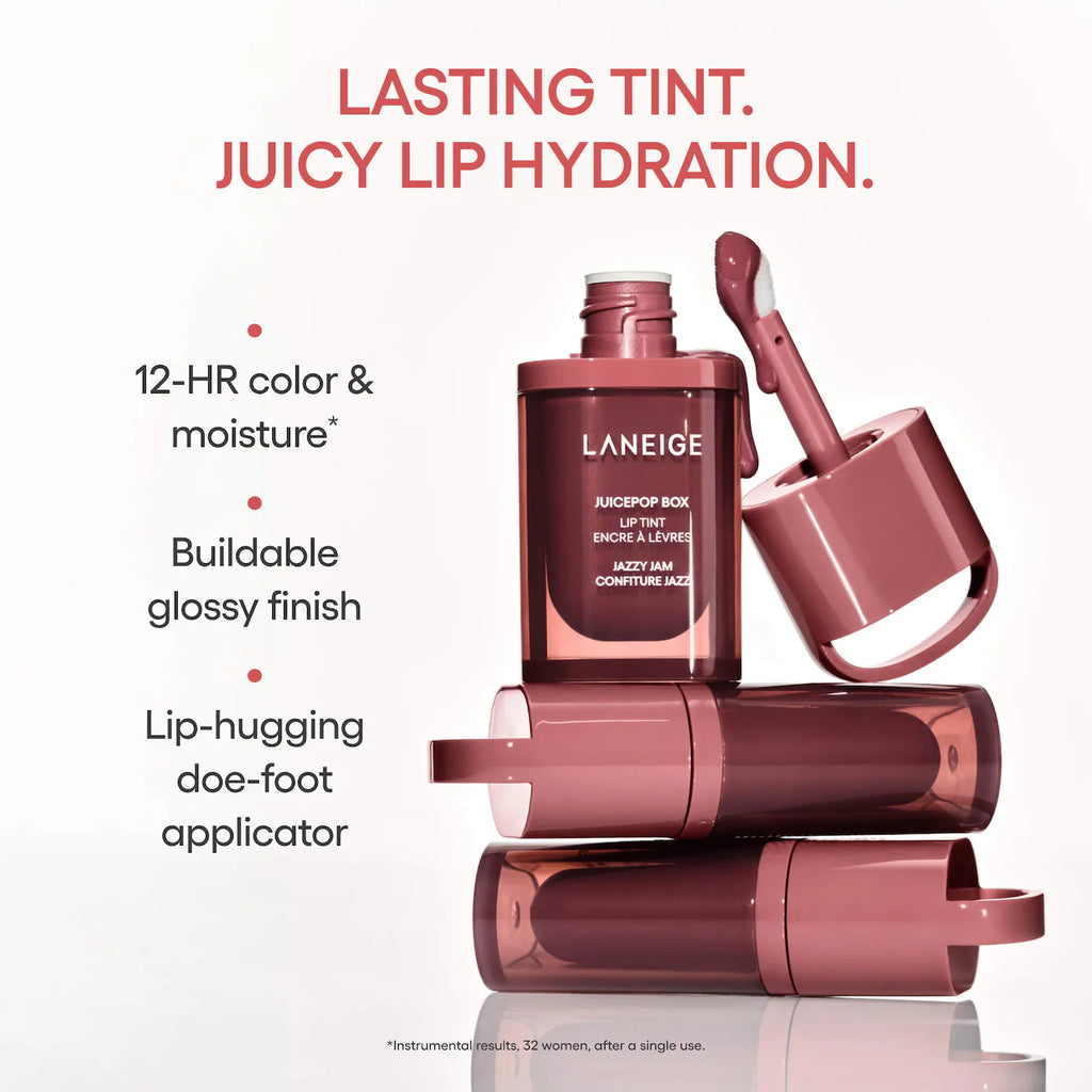 JuicePop Box Lip Oil Stain 12HR Hydrating Tint-LANEIGE