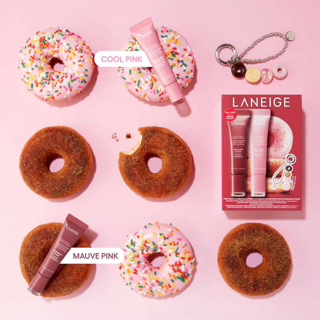 Glaze Craze Donut Delight Hydrating Tinted Lip Serum Duo-Laneige
