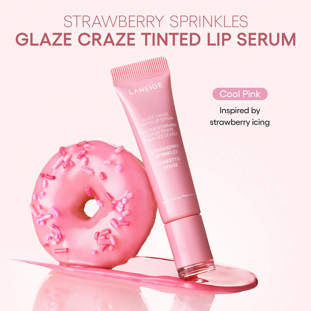 Glaze Craze Donut Delight Hydrating Tinted Lip Serum Duo-Laneige