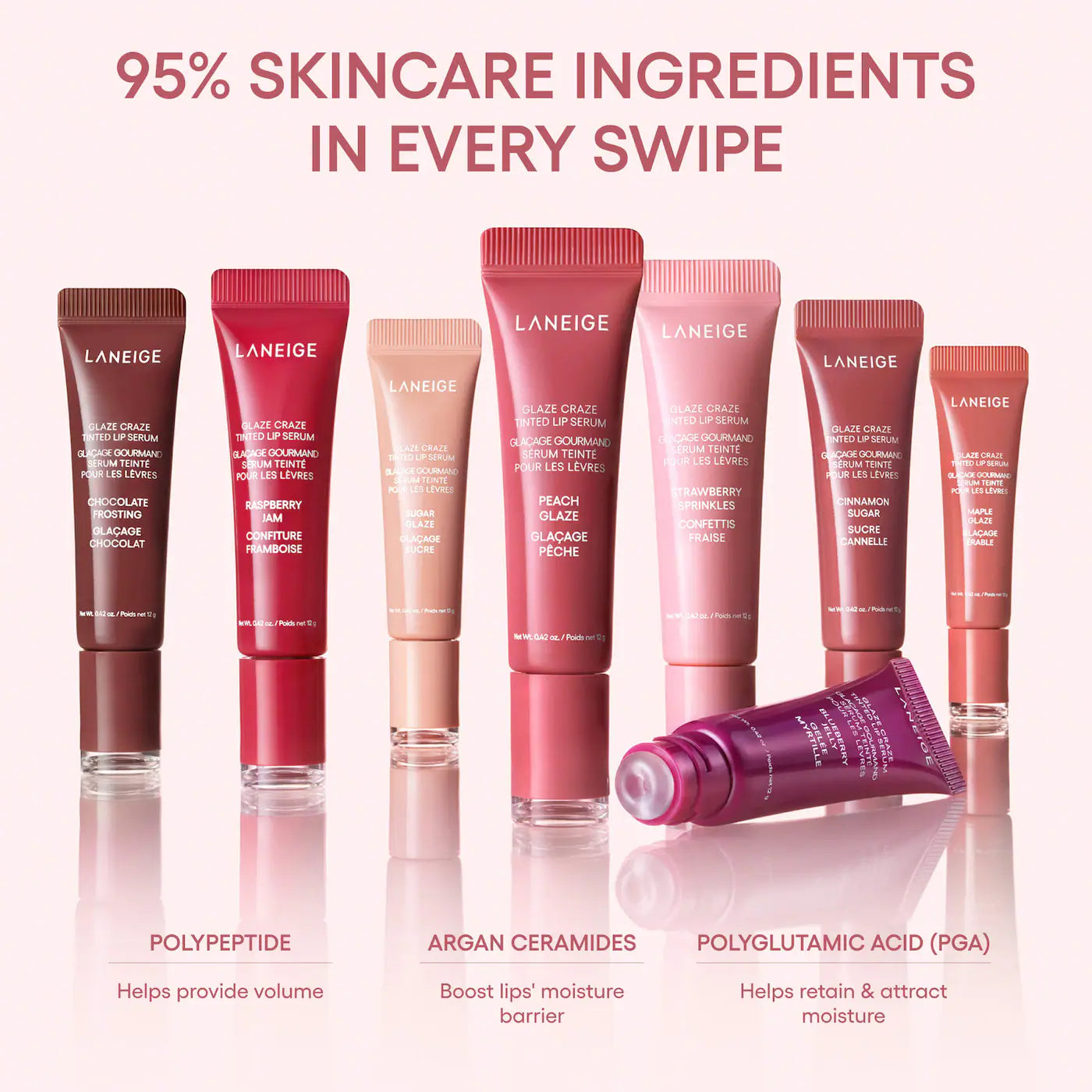 Glaze Craze Donut Delight Hydrating Tinted Lip Serum Duo-Laneige
