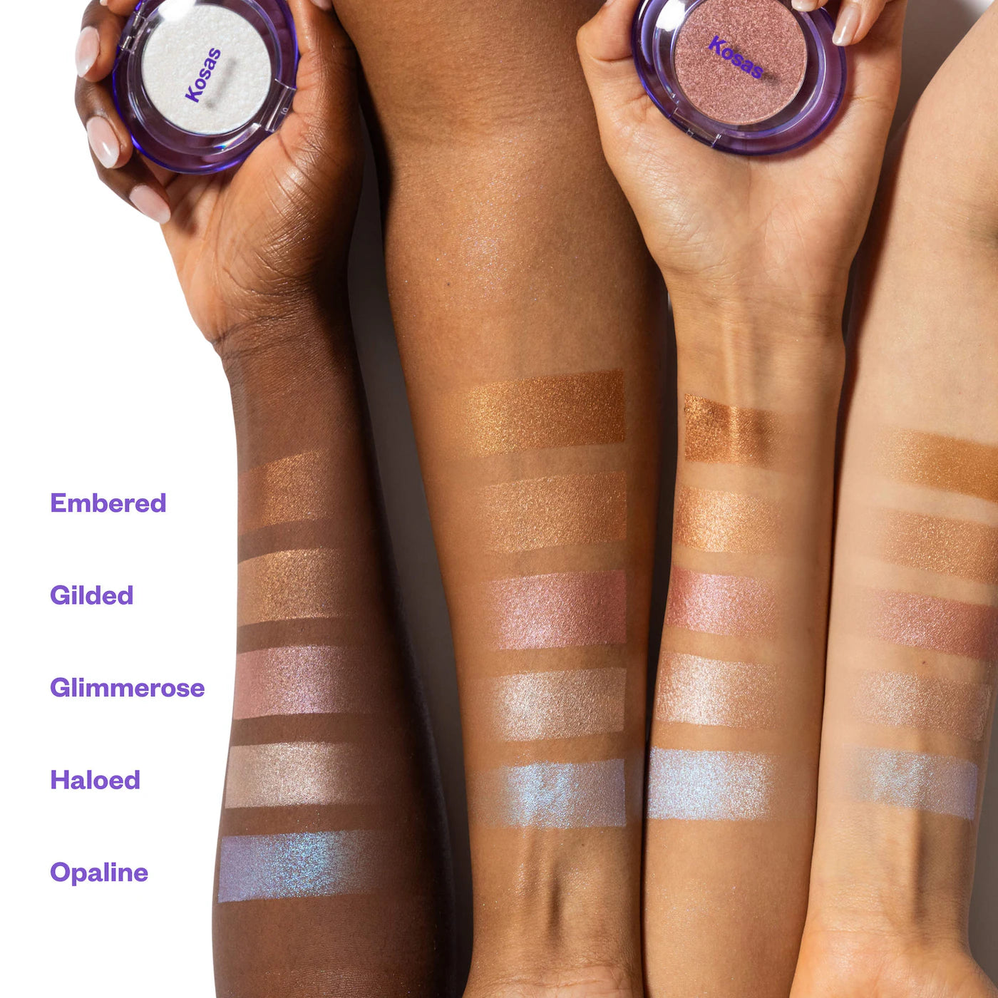 Shiny Objects Wet Glisten Highlighter Powder for Face and Eyes-kosas