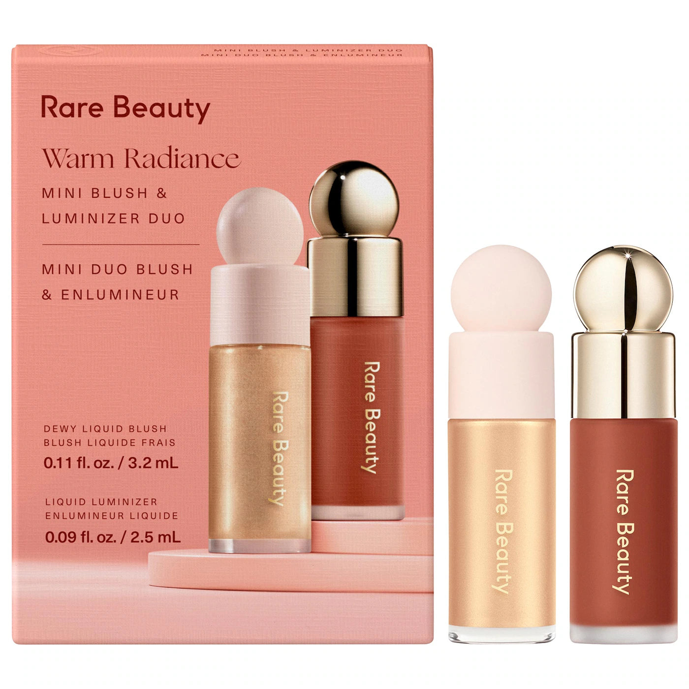 Mini Warm Radiance Blush & Luminizer Duo-Rare Beauty by Selena Gomez