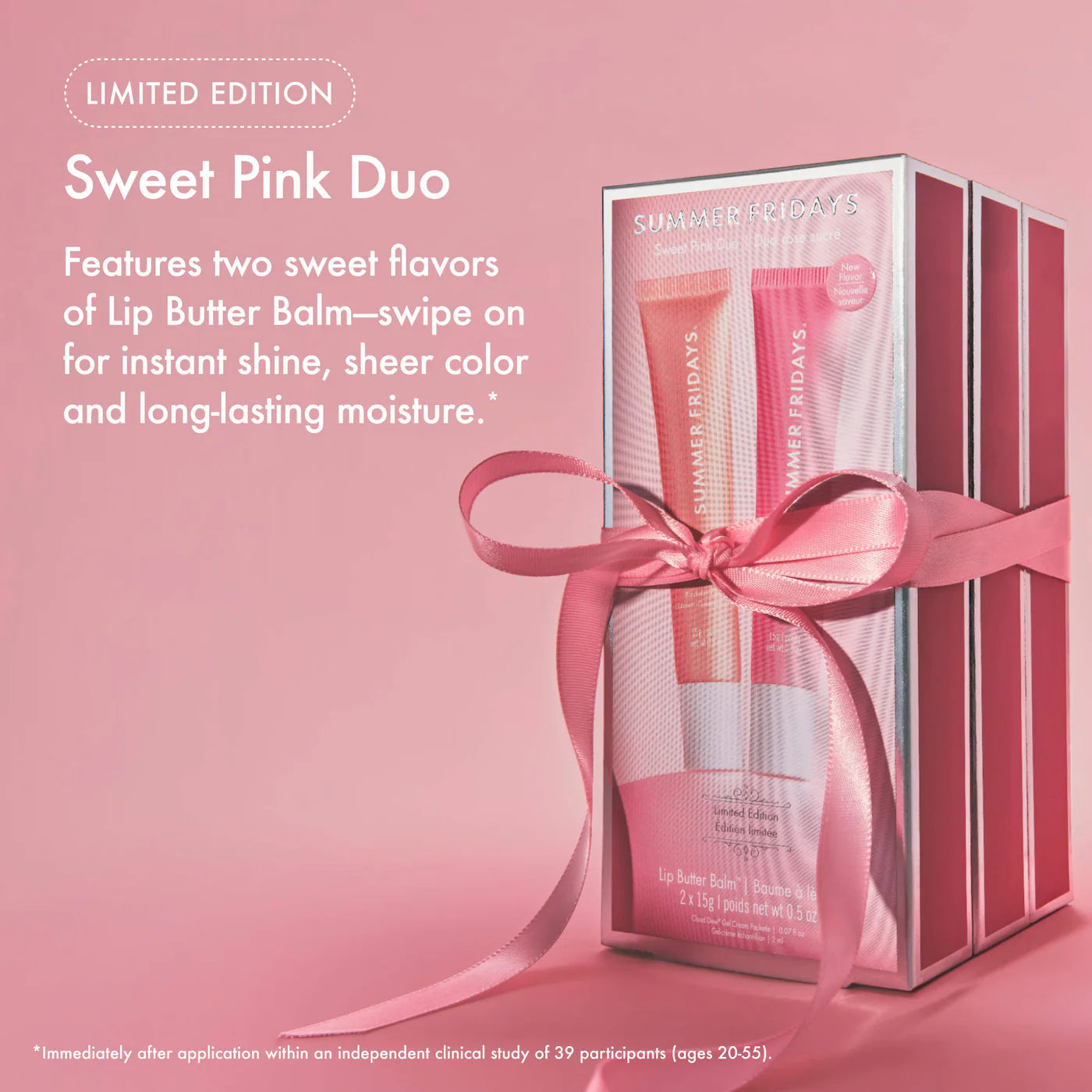 Sweet Pink Duo - Birthday Cake + Strawberry Soft Serve Lip Butter Balm - Summer Fridays