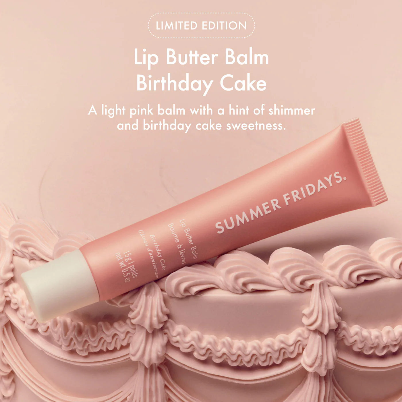 Sweet Pink Duo - Birthday Cake + Strawberry Soft Serve Lip Butter Balm - Summer Fridays
